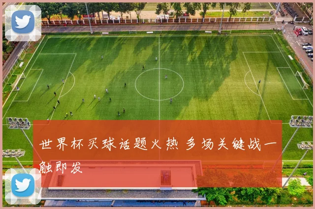 世界杯买球话题火热 多场关键战一触即发